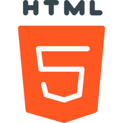 HTML5 markup language logo — semantic front-end development