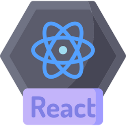 React JavaScript library logo — custom web application development